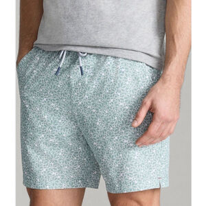 UNTUCKit Beyond Short Green Floral Swim Short Size Medium Summer Vacation